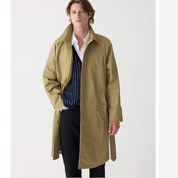 J. Crew Ludlow trench coat in water-resistant cotton BS470 khaki 46/L - Picture 1 of 7